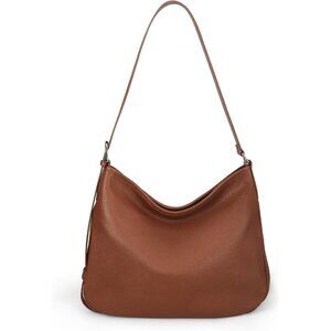 Spacious Slouchy Women’s Hobo Bag in Rich Brown Leather – Organized Luxury